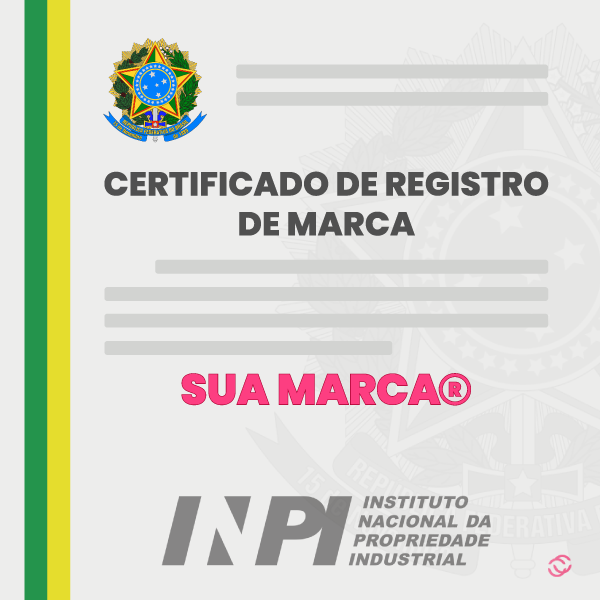 Documentos legais e martelo representando legislação de registro de marca